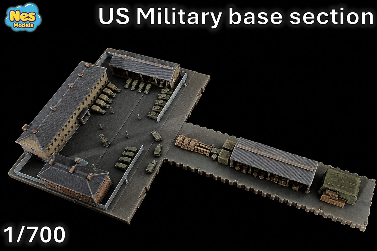 Section de base militaire américaine, diorama portuaire