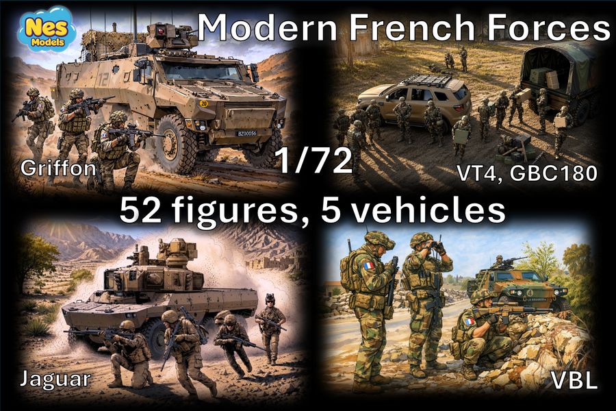 Coffret Modern French Forces : Griffon, Jaguar, VBL, GBC180, VT4