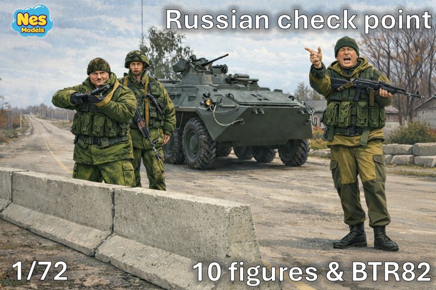 Checkpoint russe avec BTR-82