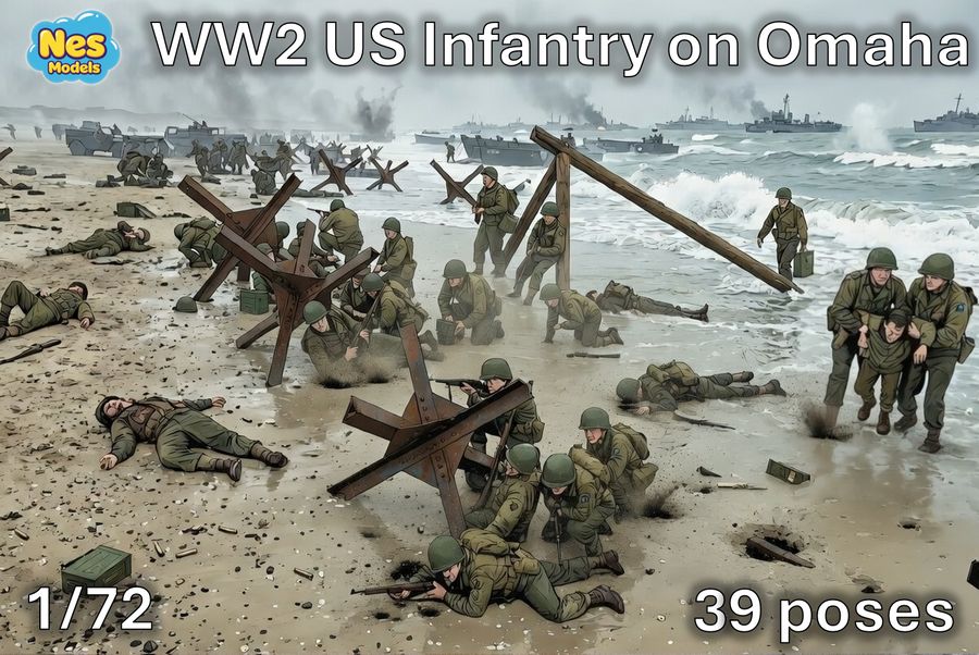 Infanterie US sur Omaha Beach
