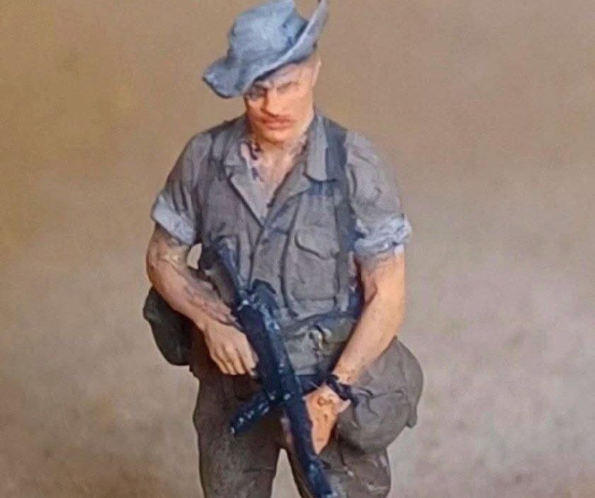 Diorama Dien Bien Phu, figurines peintes